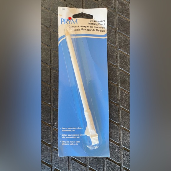 PRYM Vintage Fabric Pencil Dressmaker’s Marking Pencil White New in Package - Picture 2 of 4
